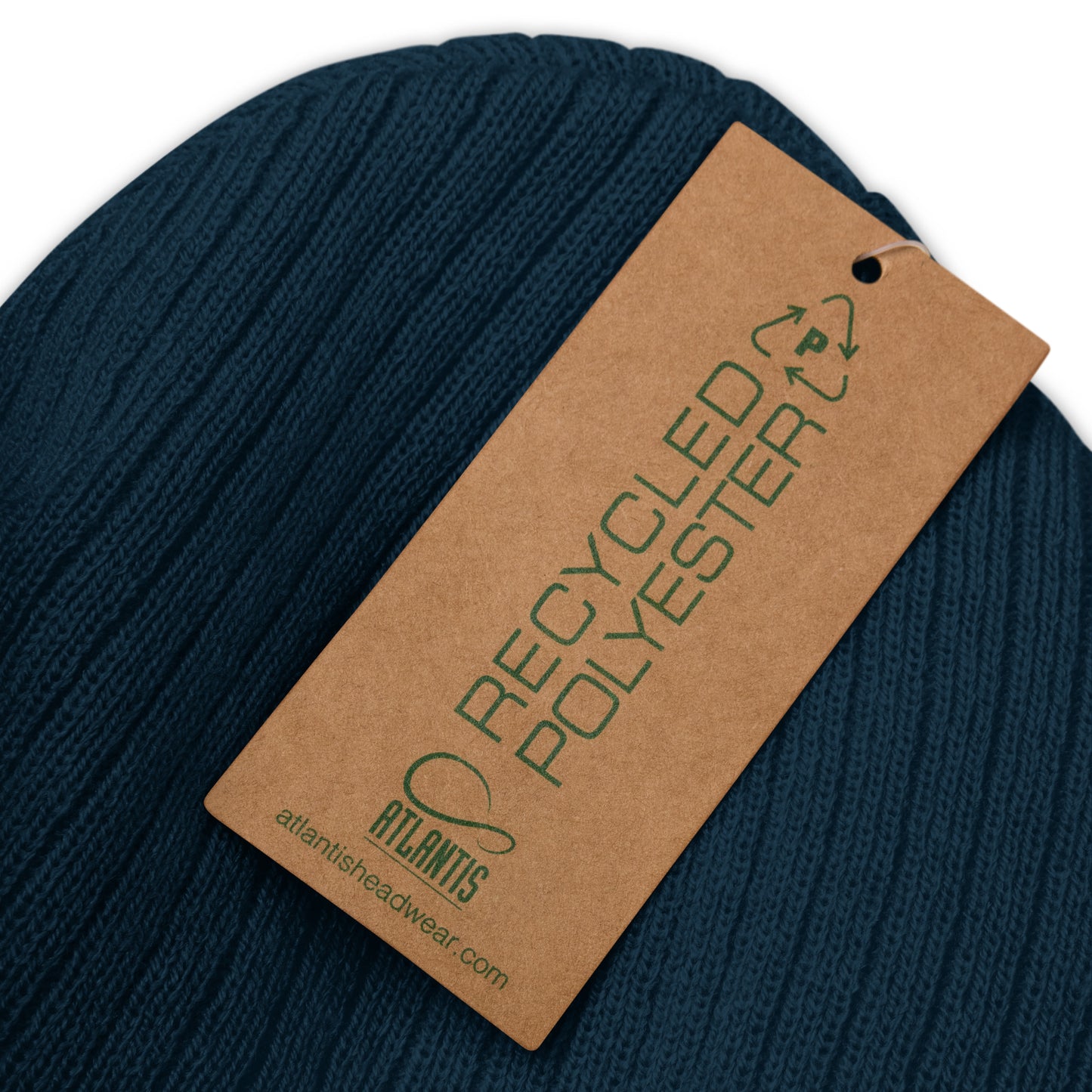 Leaf Aficio Embroidered Ribbed knit beanie