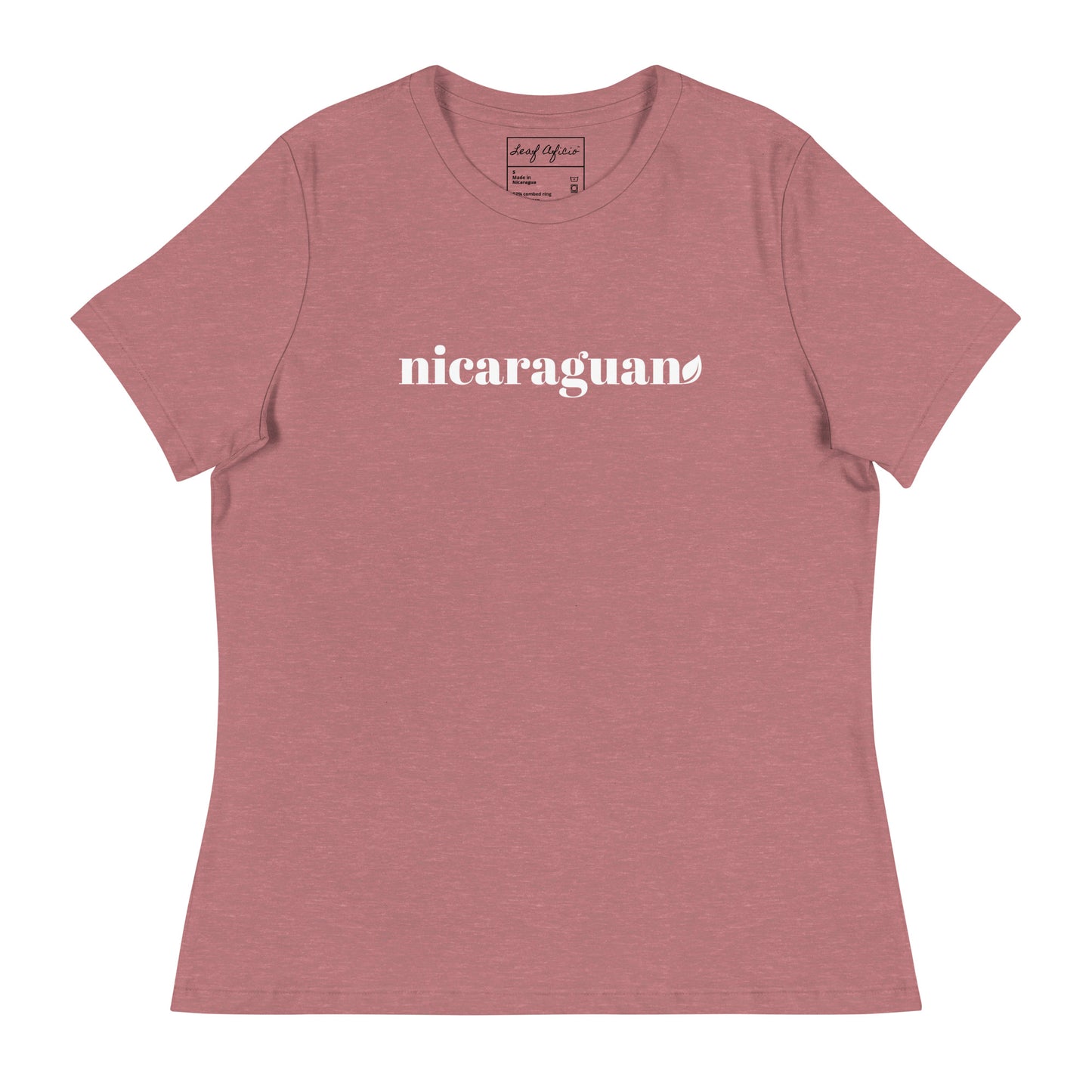 Women's Cut NIcaraguan Leaf Relaxed T-Shirt