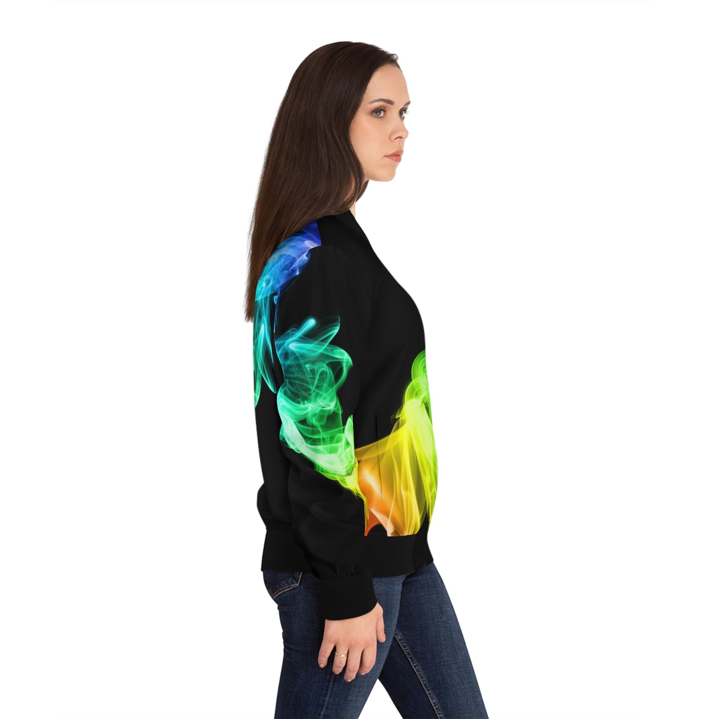Women's Rainbow Smoke Smoking Jacket
