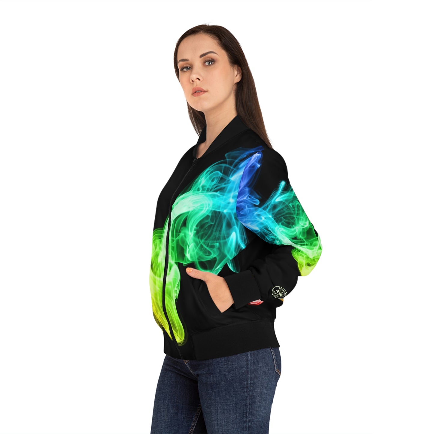 Women's Rainbow Smoke Smoking Jacket