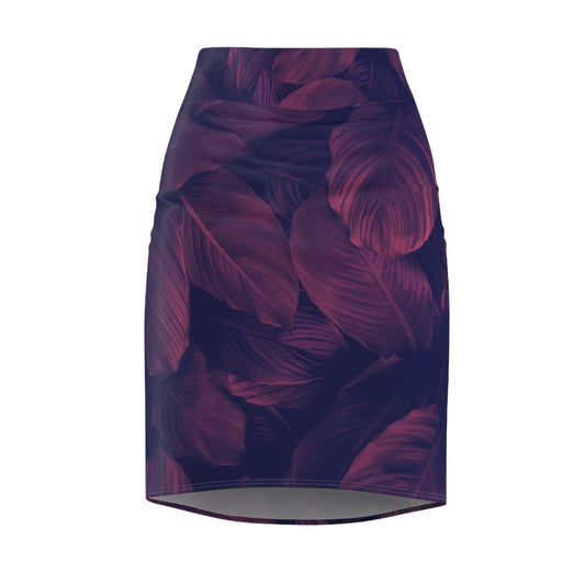 Women's Leaf Pencil Skirt (AOP)
