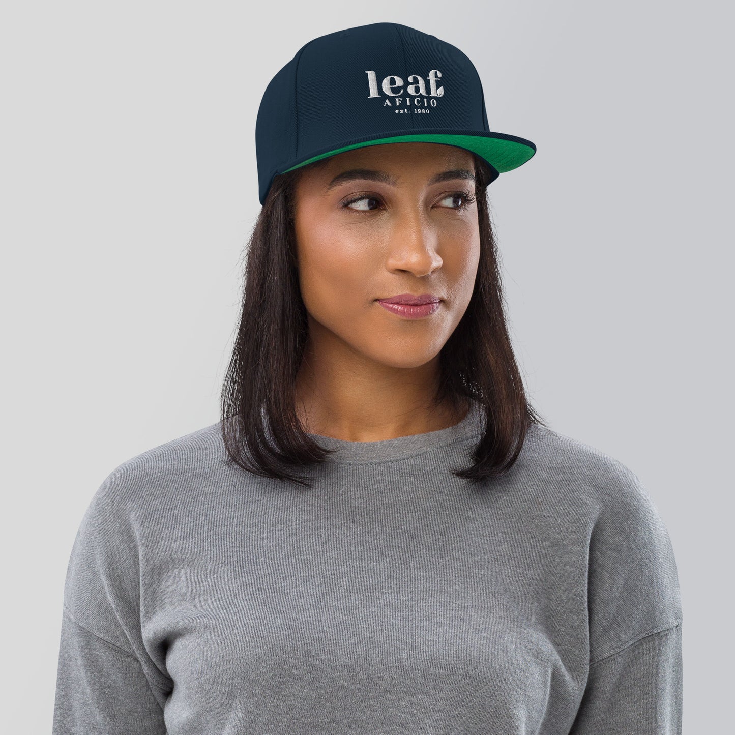 Leaf Aficio Retro Embroidered Snapback Hat