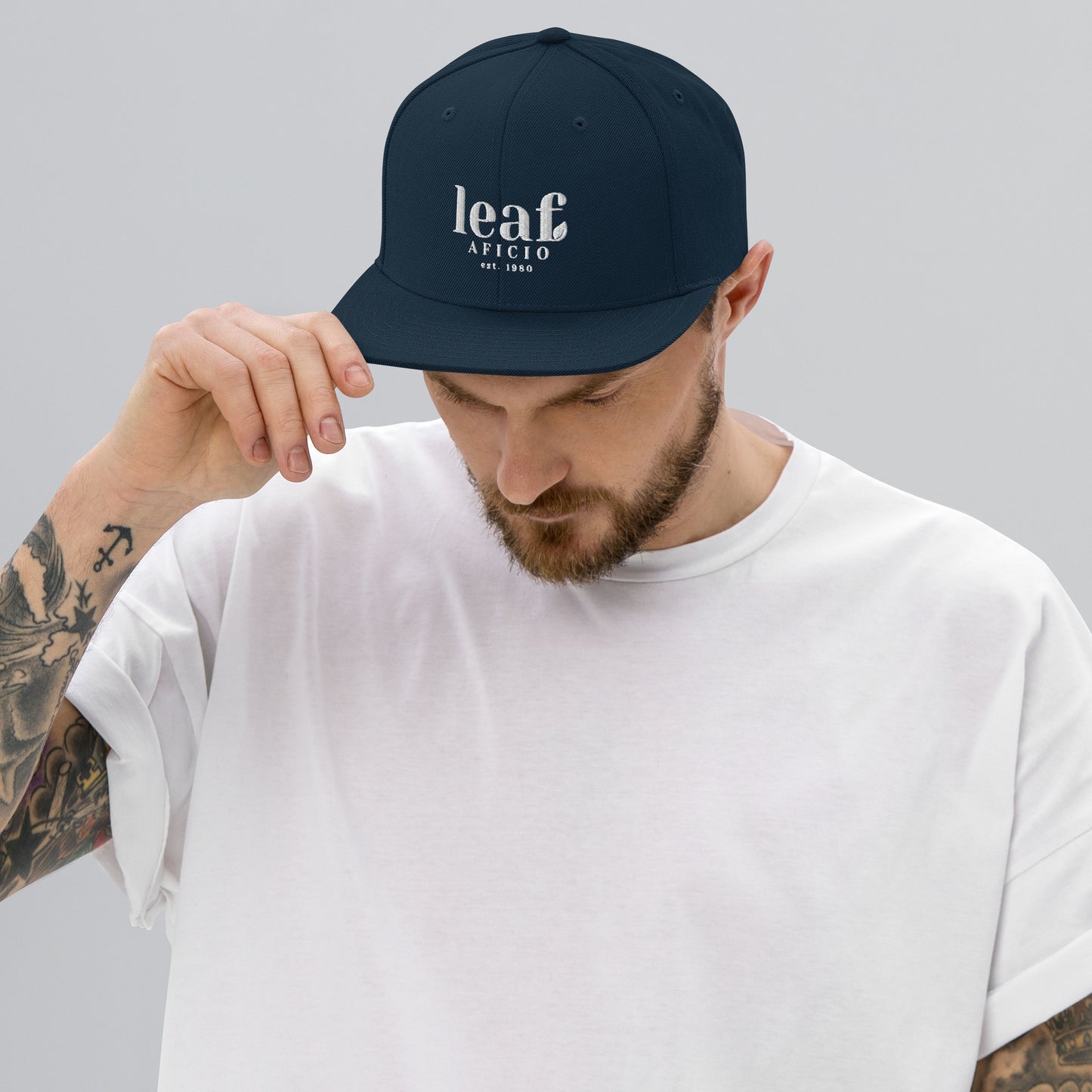 Leaf Aficio Retro Embroidered Snapback Hat