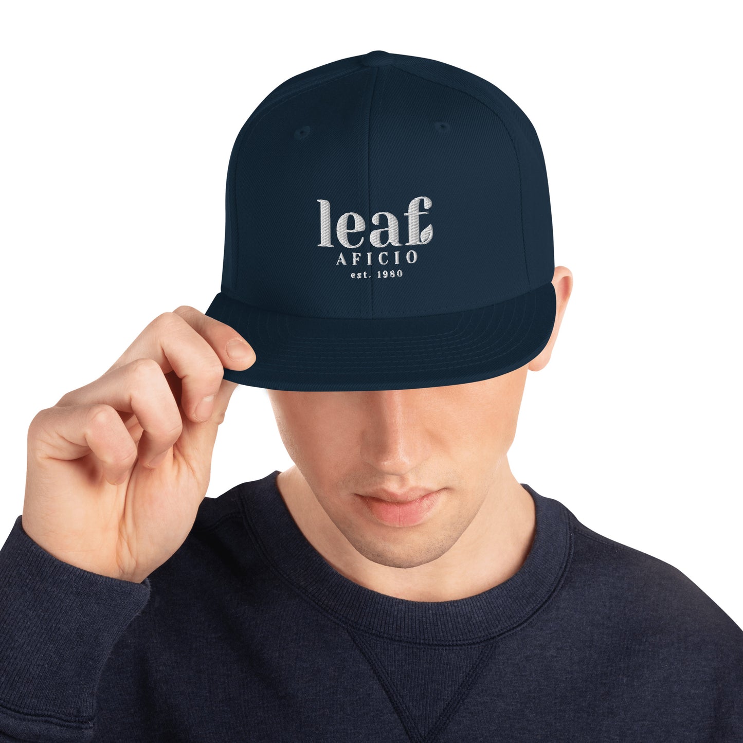 Leaf Aficio Retro Embroidered Snapback Hat