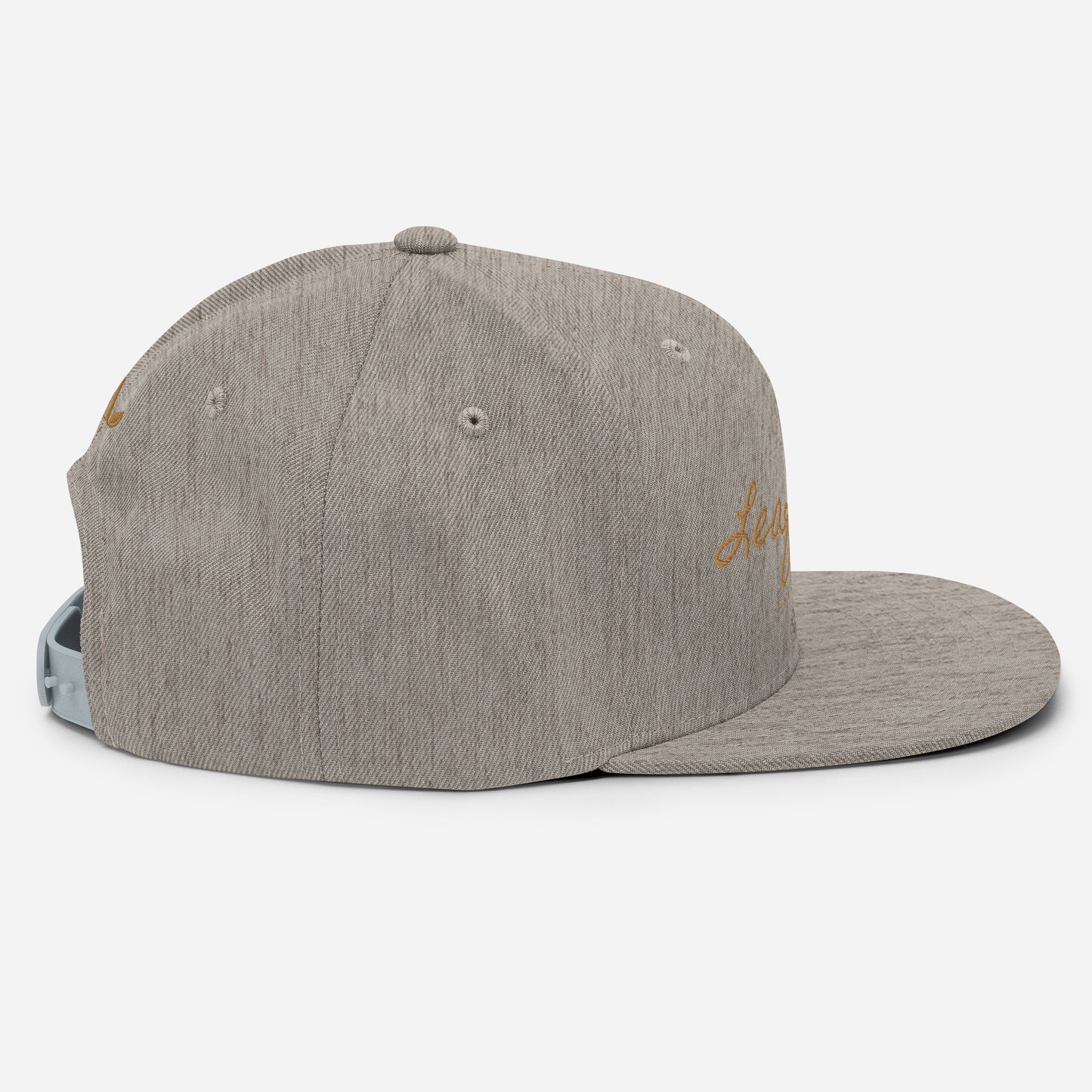 Leaf Aficio Script Embroidered Snapback Hat