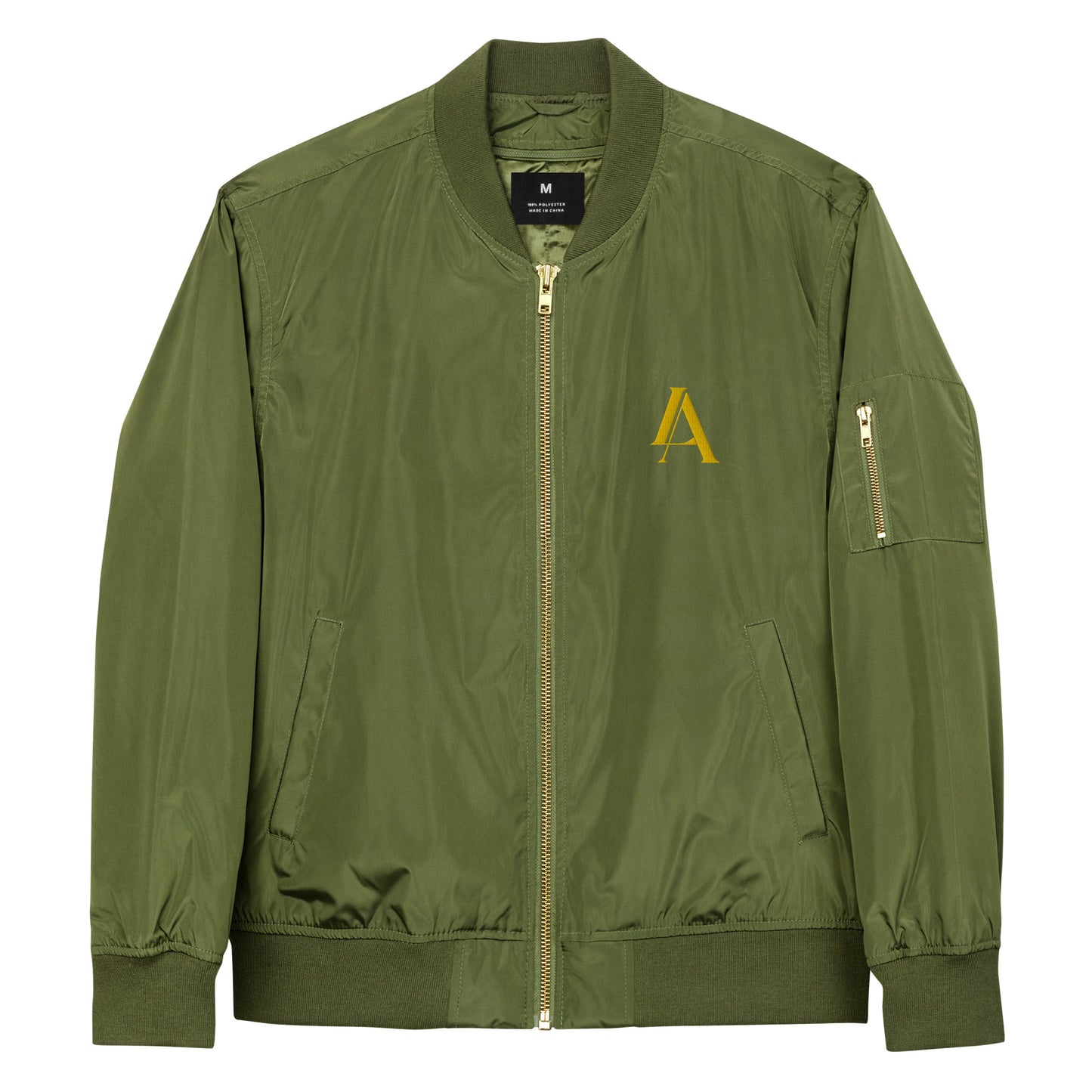 Leaf Aficio Logo Embroidered Premium recycled bomber jacket