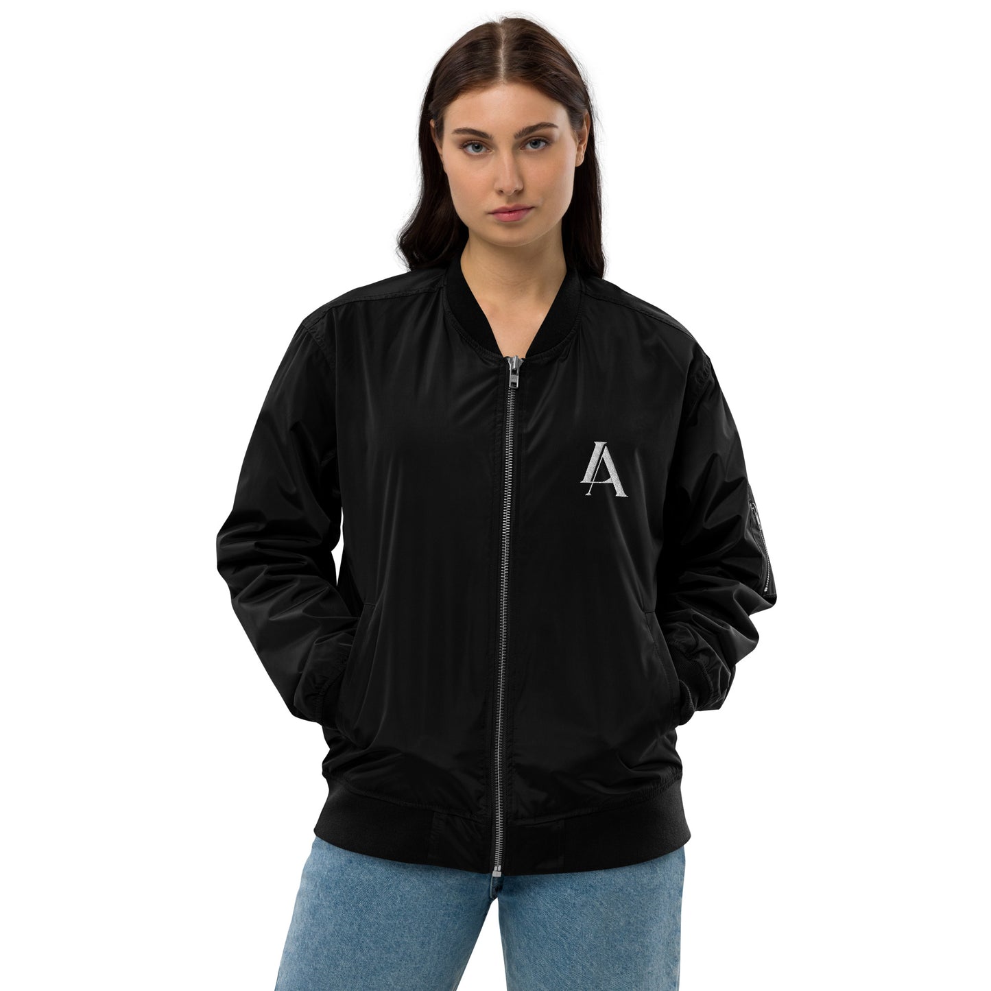 Leaf Aficio Logo Embroidered Premium recycled bomber jacket