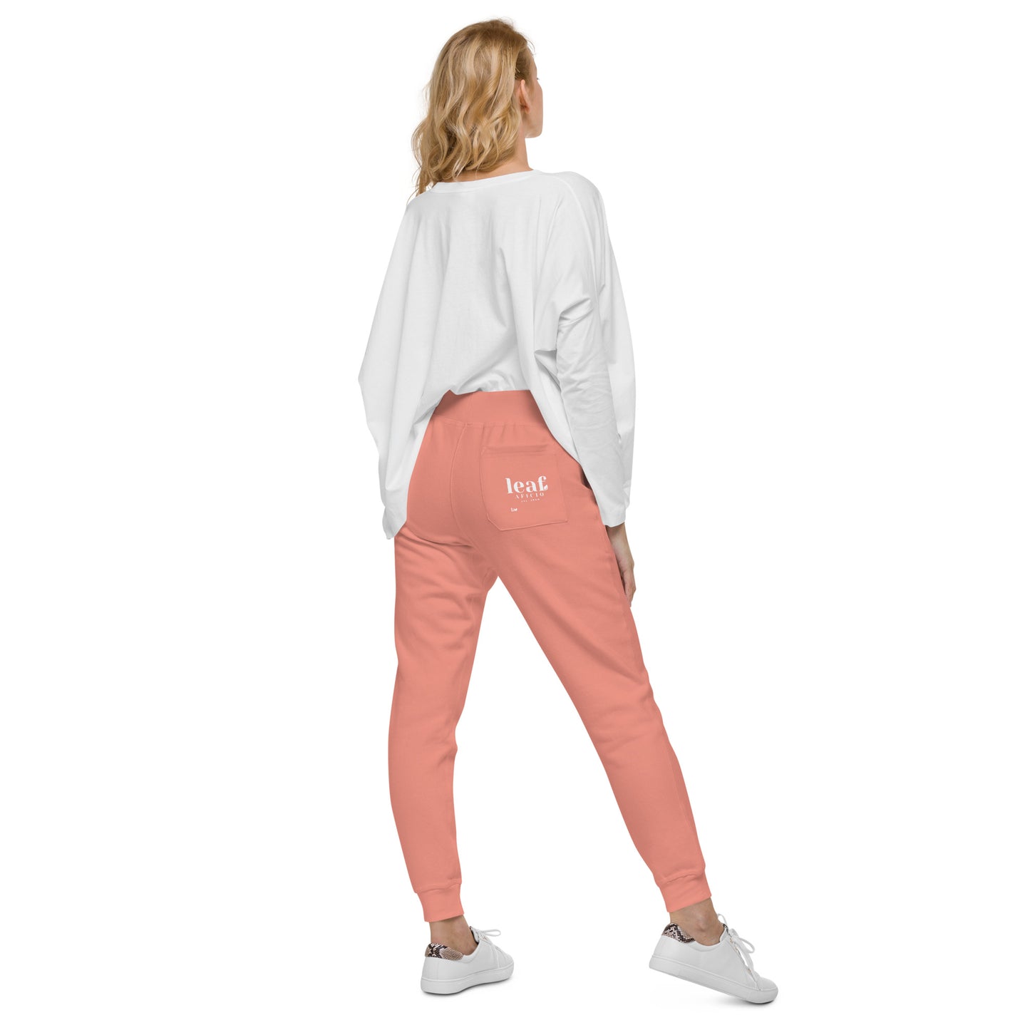 Unisex Retro Leaf Aficio fleece joggers