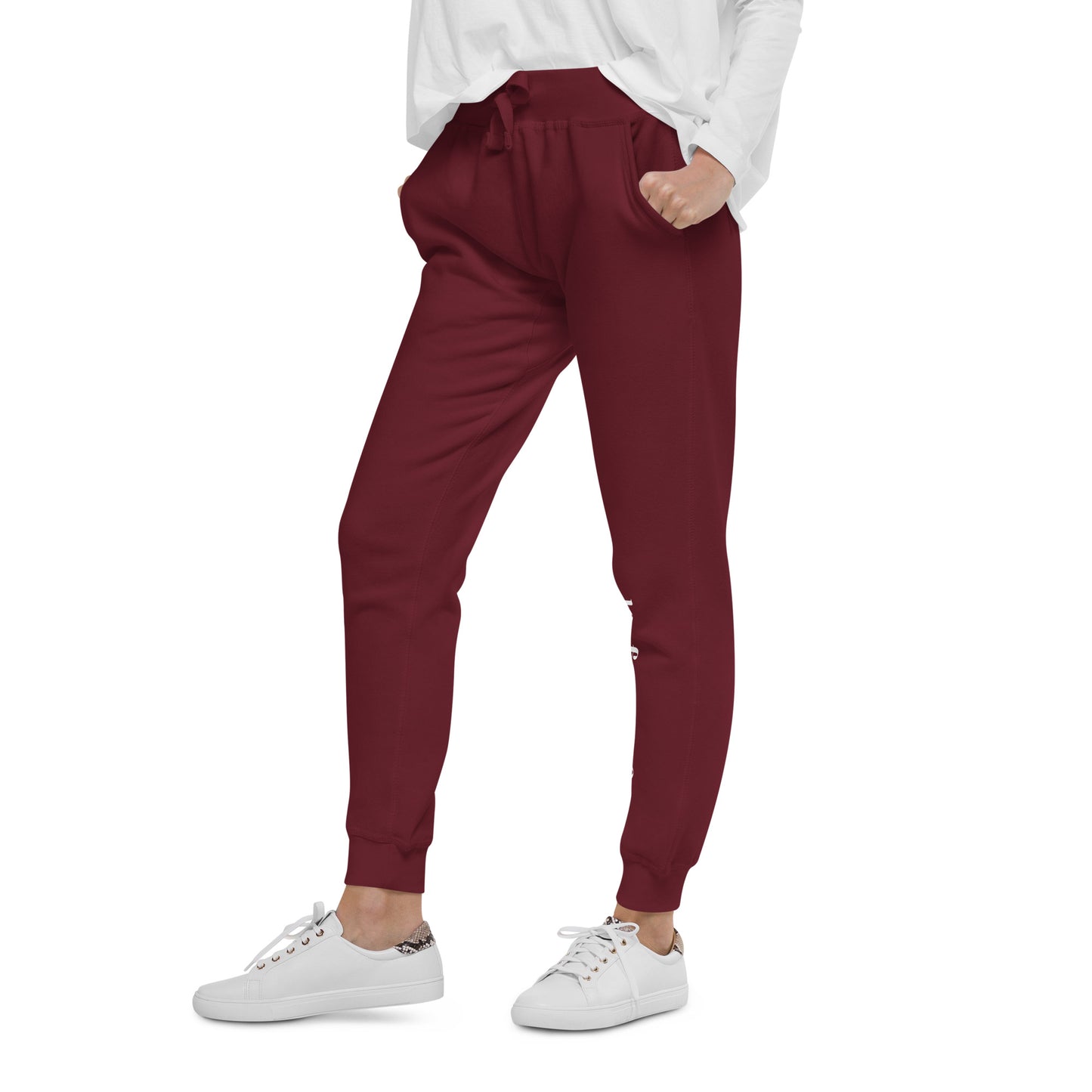 Unisex Retro Leaf Aficio fleece joggers