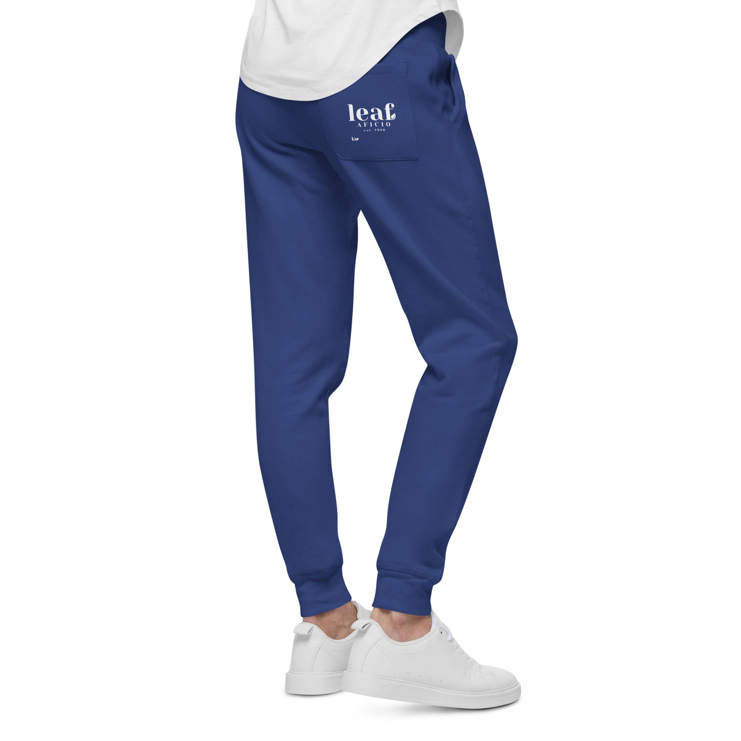 Unisex Retro Leaf Aficio fleece joggers