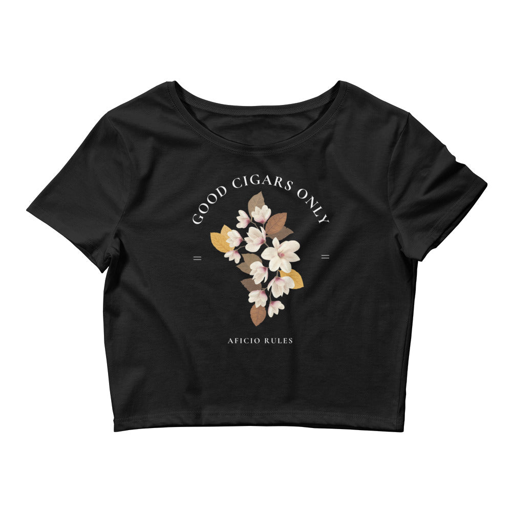 Women’s Good Cigars Only Crop Tee