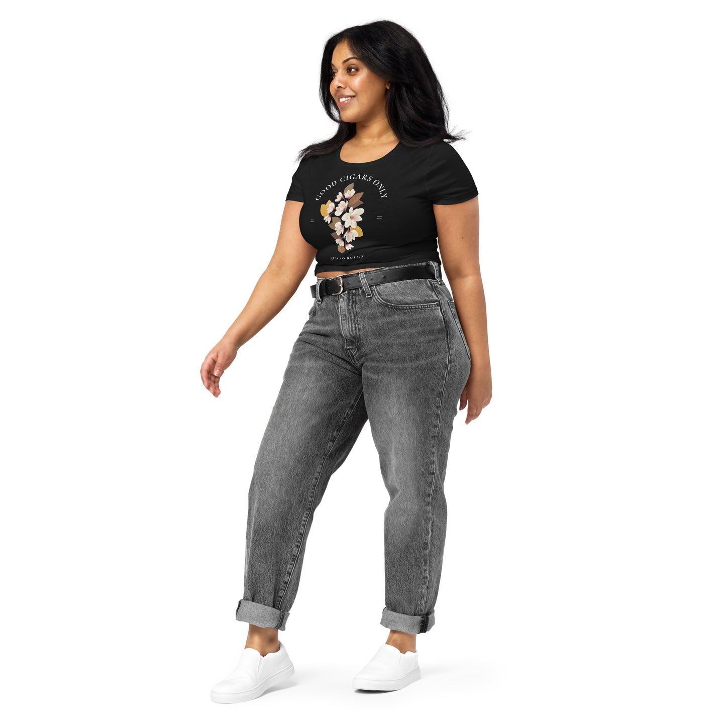 Women’s Good Cigars Only Crop Tee