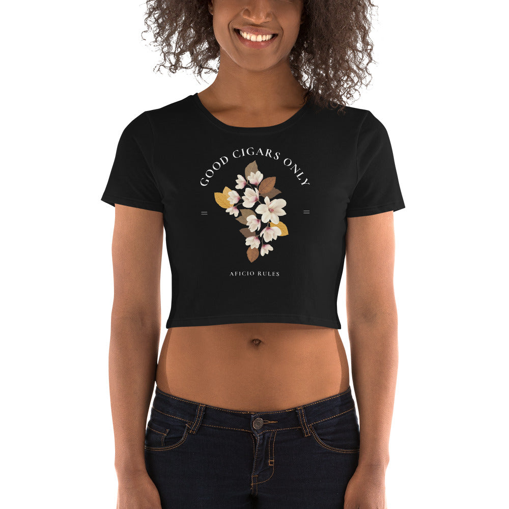 Women’s Good Cigars Only Crop Tee