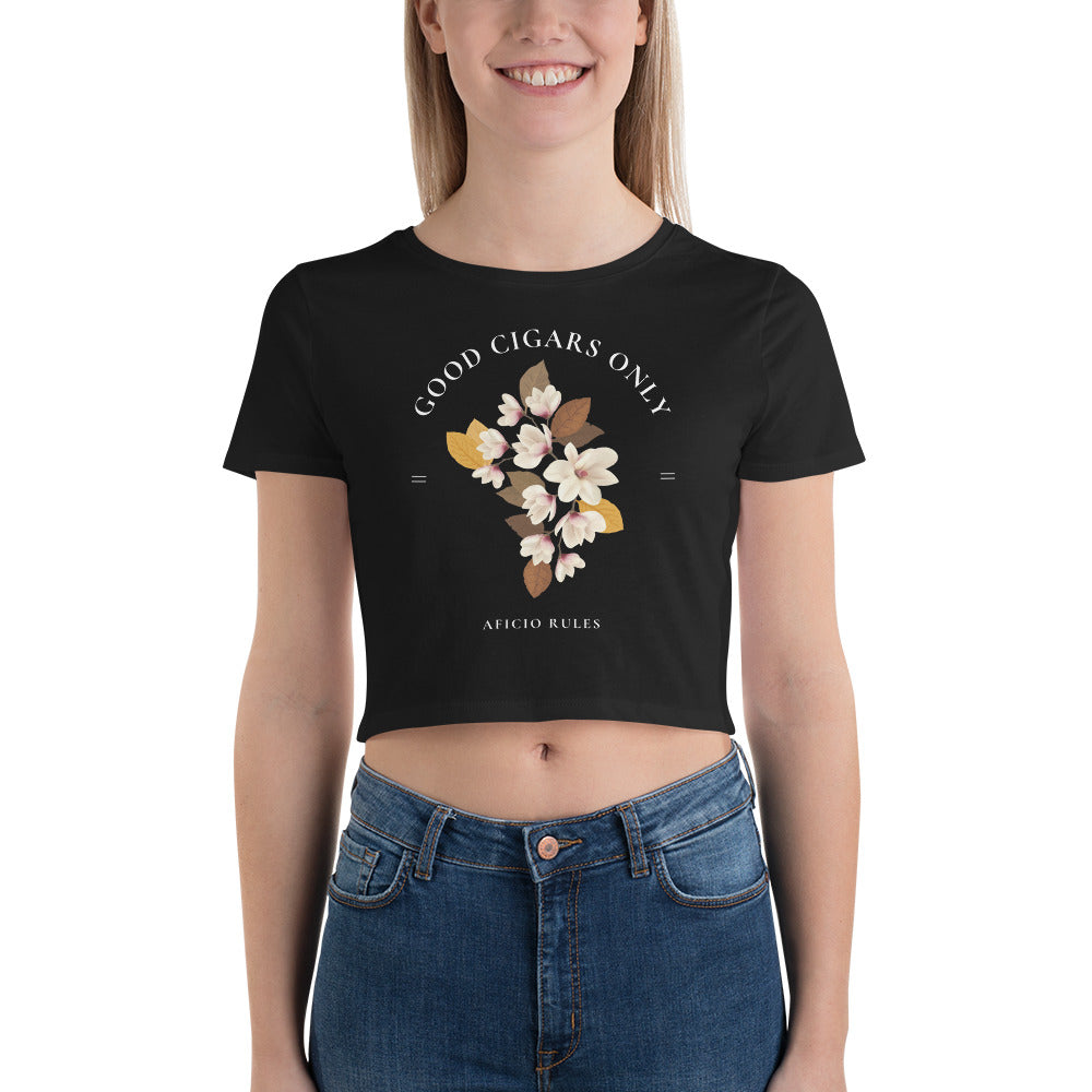 Women’s Good Cigars Only Crop Tee