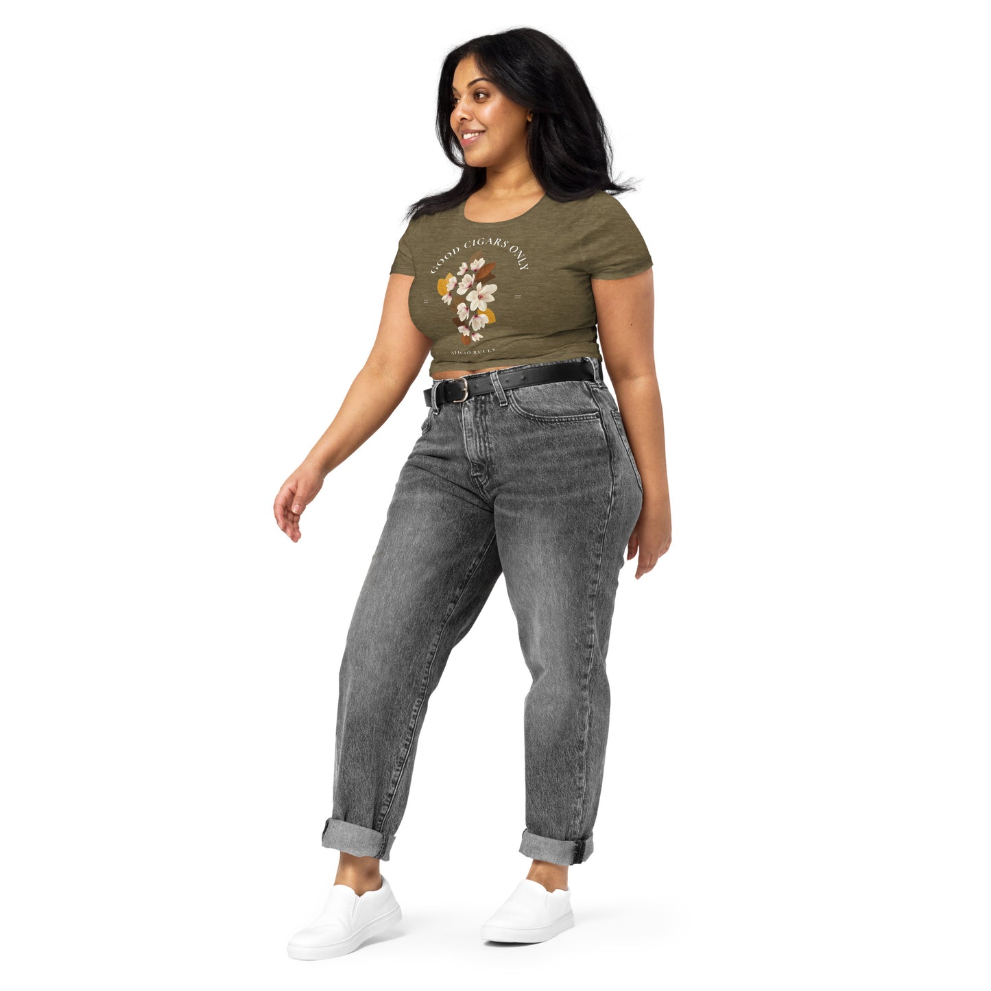 Women’s Good Cigars Only Crop Tee