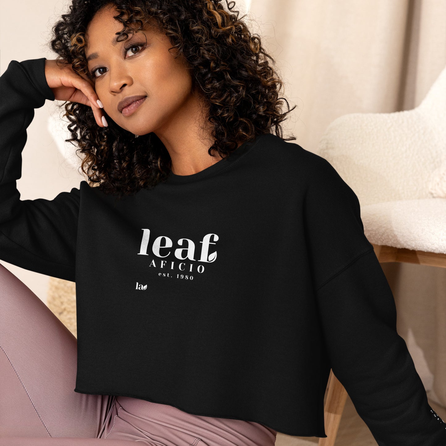 Leaf Crop Retro Pullover