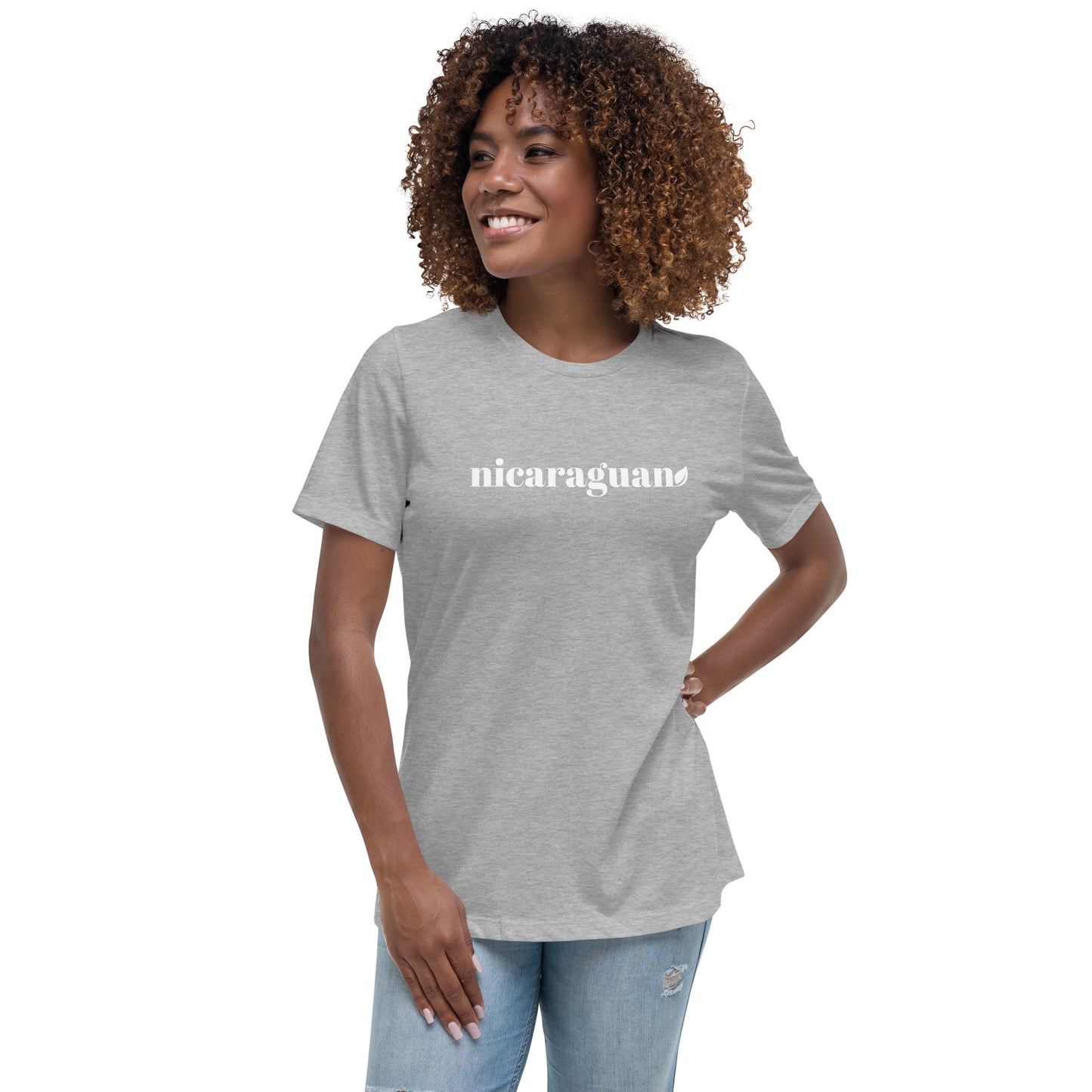 Women's Cut NIcaraguan Leaf Relaxed T-Shirt