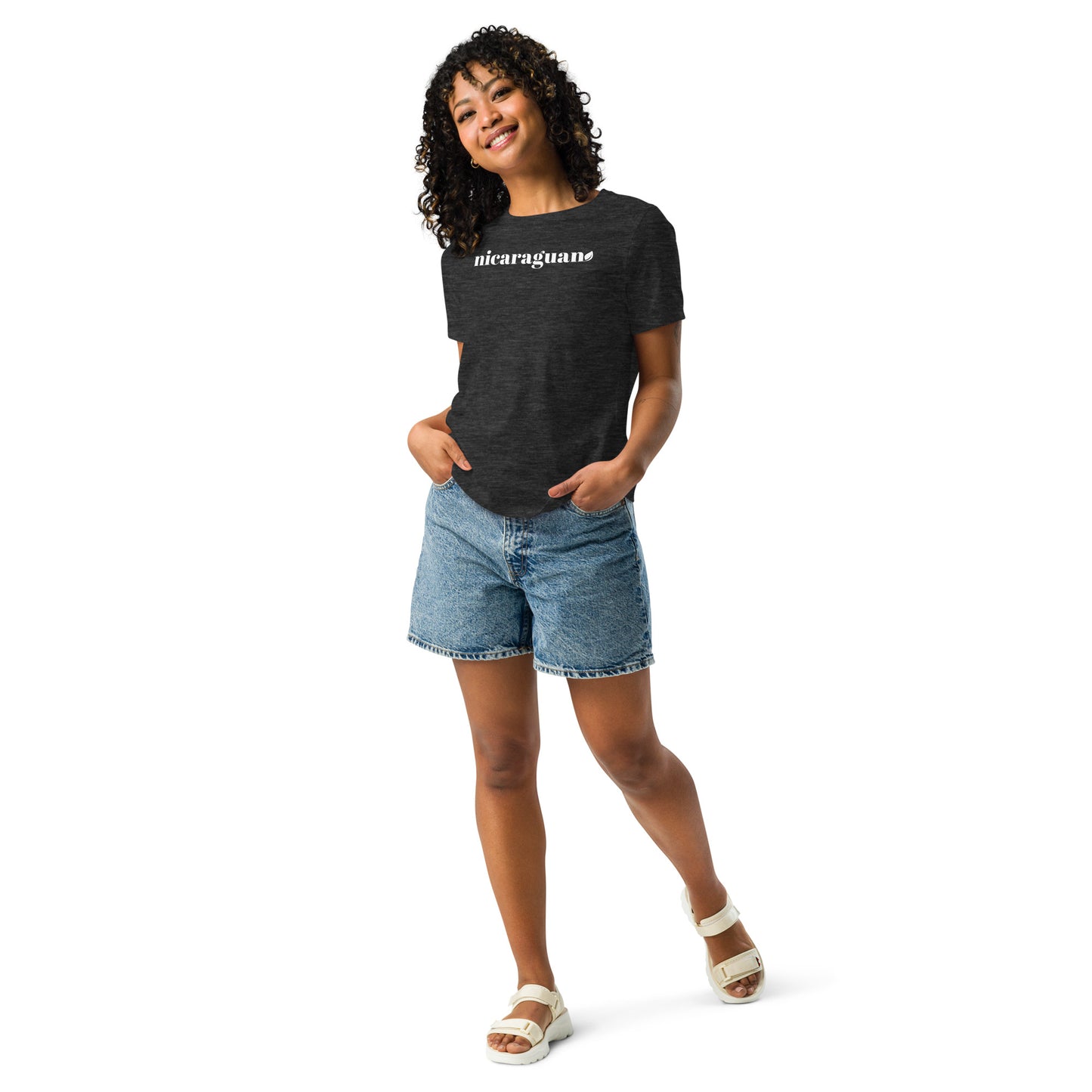 Women's Cut NIcaraguan Leaf Relaxed T-Shirt