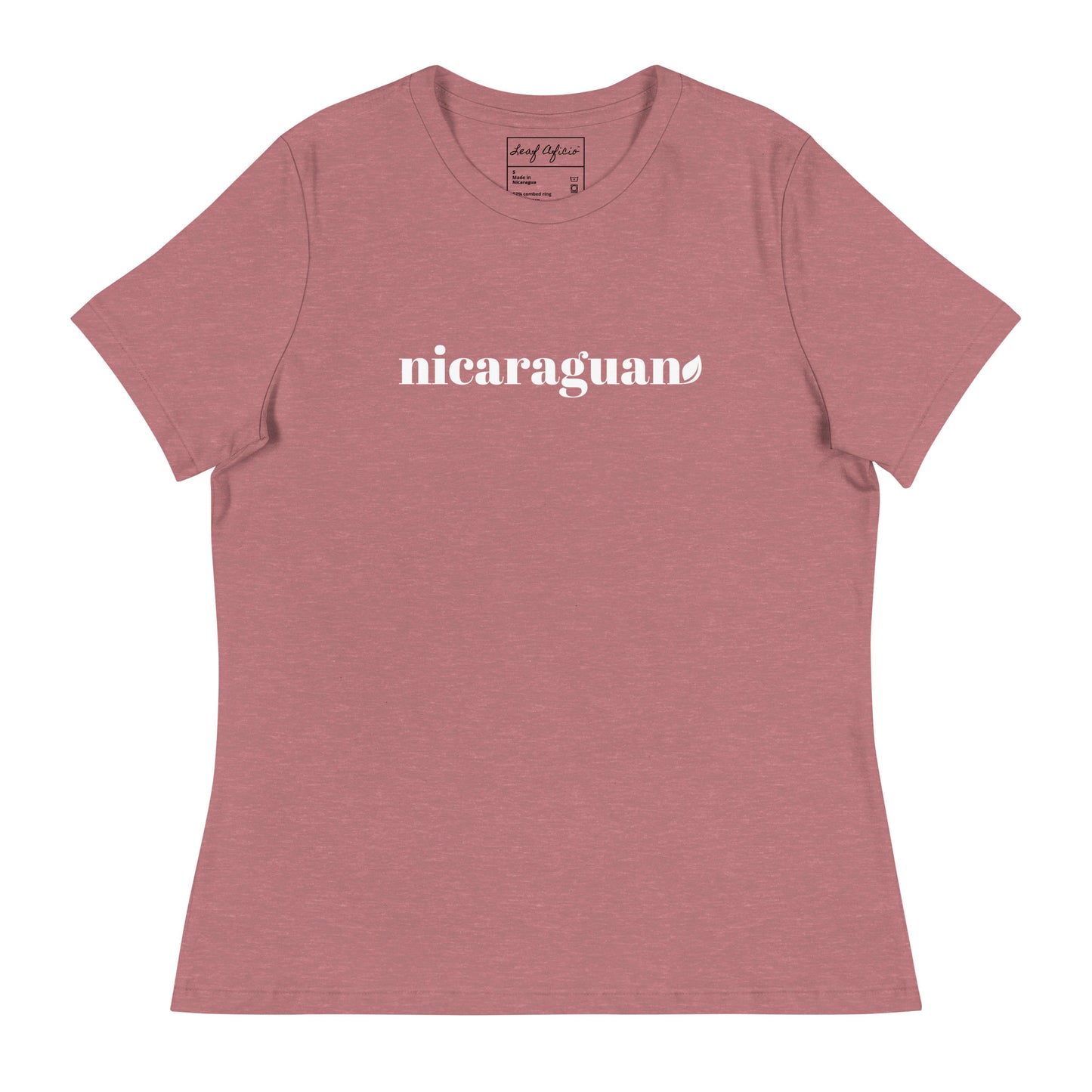 Women's Cut NIcaraguan Leaf Relaxed T-Shirt