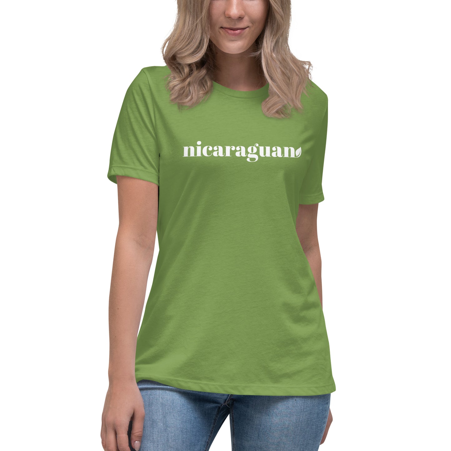 Women's Cut NIcaraguan Leaf Relaxed T-Shirt