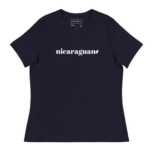 Women's Cut NIcaraguan Leaf Relaxed T-Shirt