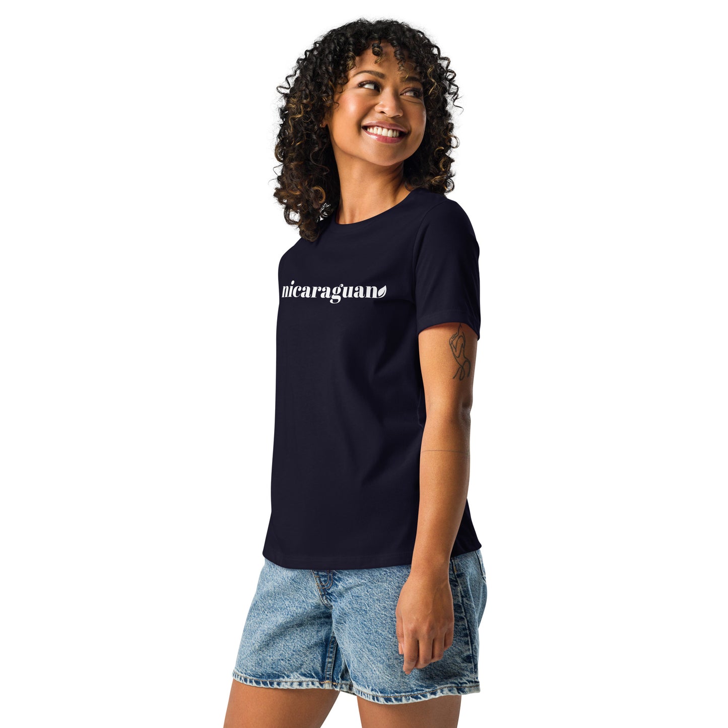 Women's Cut NIcaraguan Leaf Relaxed T-Shirt